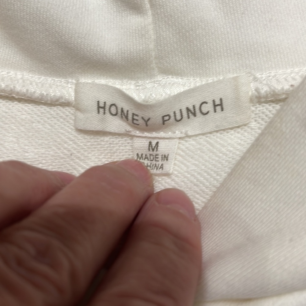 Honey Punch Cropped Sweatshirt Hoodie - Picture 5 of 5